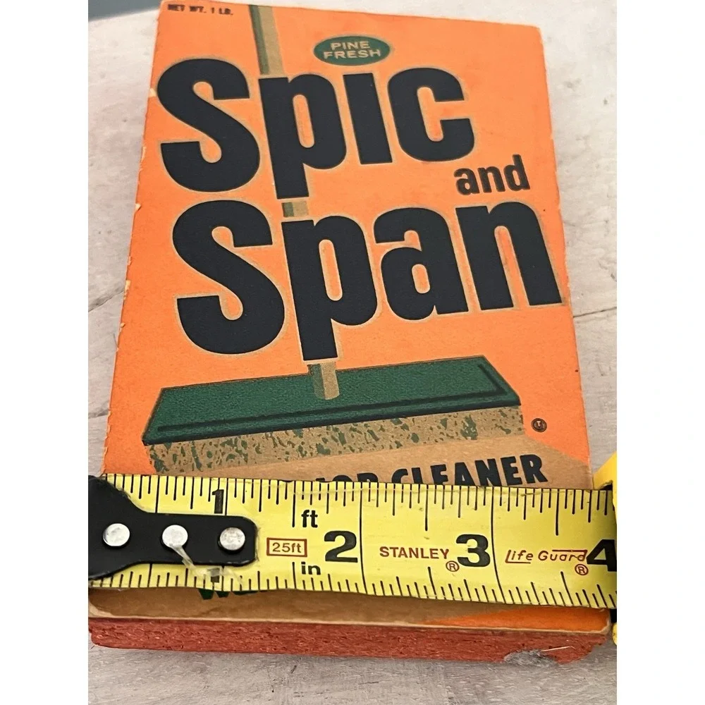 Vintage Spik N Span All Purpose Cleanser Wood Sign Decor Farmhouse Kitchen